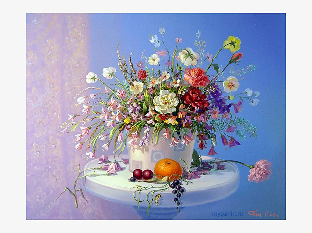 Сергей Панин художник цветы