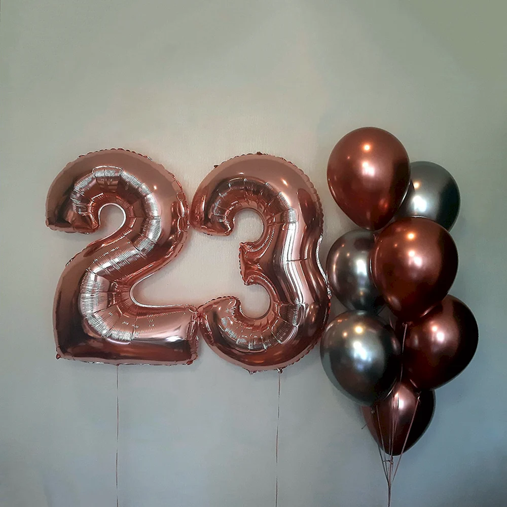 Шарики на день рождения 23 года