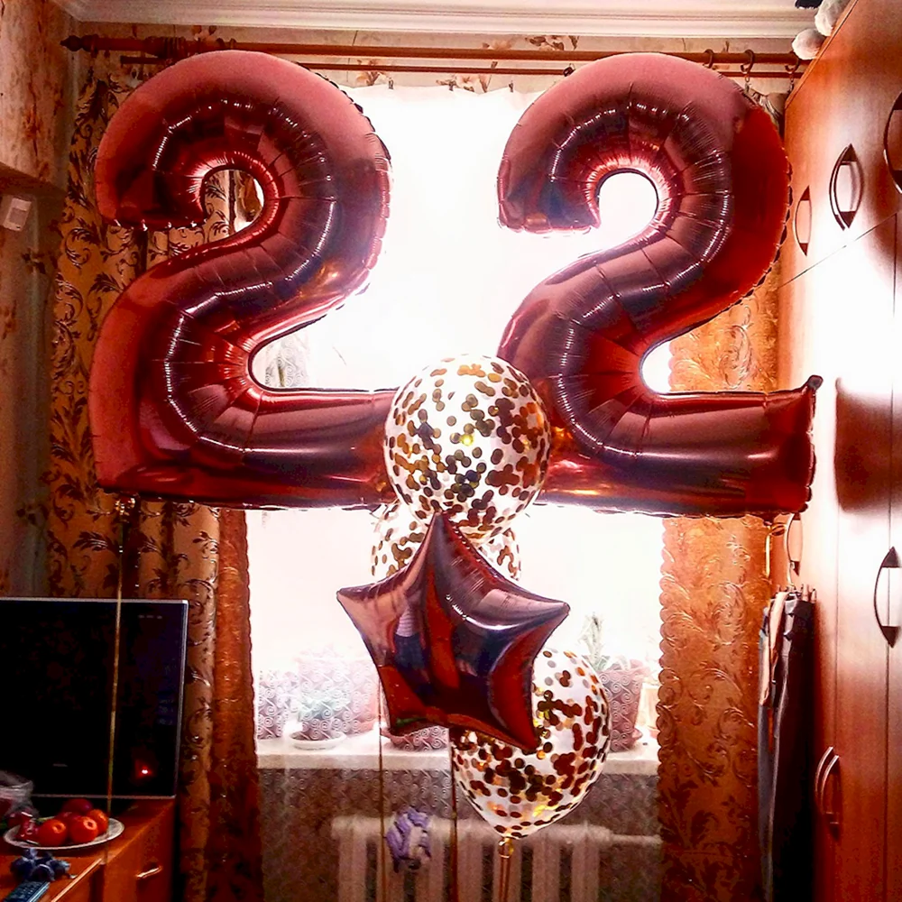 22 февраля день рождения. Шары 22 на день рождения. Шарики 22 года на день рождения. Шары цифры 22. Шары 22 года день рождения.