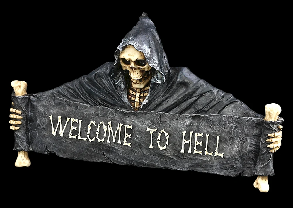 Табличка Welcome to Hell