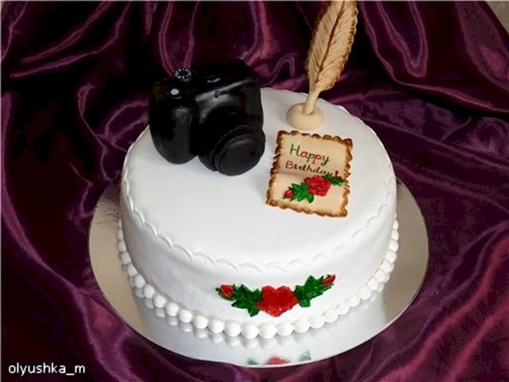 Торт для девушки фотографа