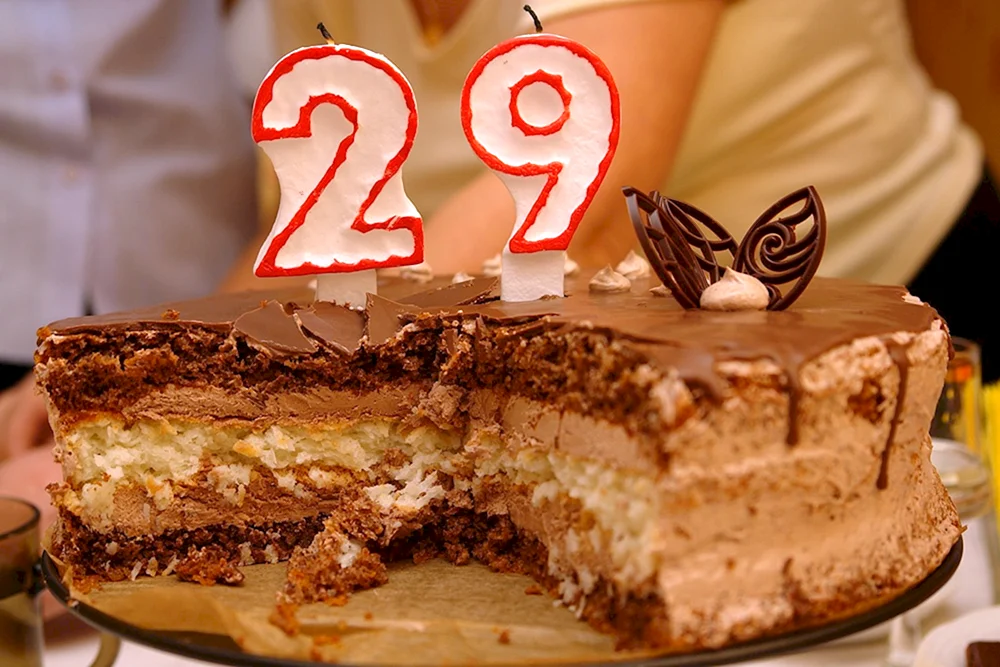 Торт на 29 лет