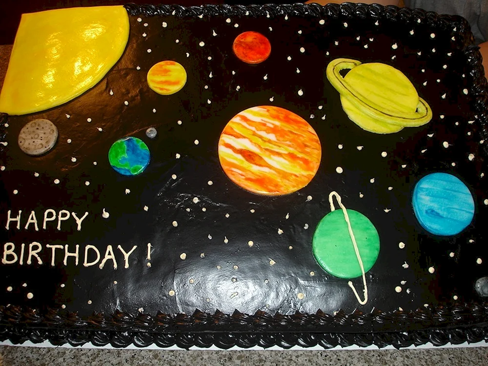 Торт на день космонавтики