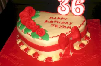 Торт на день рождения 36