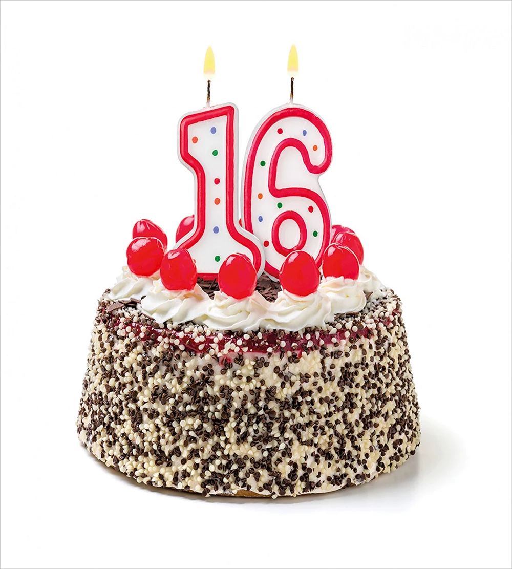 Торт со свечами 40 лет