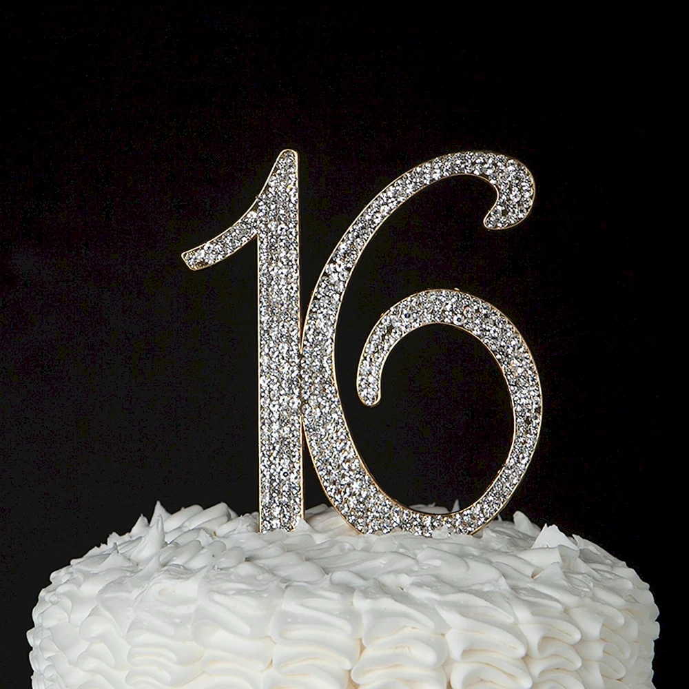 Тортик с цифрой 16