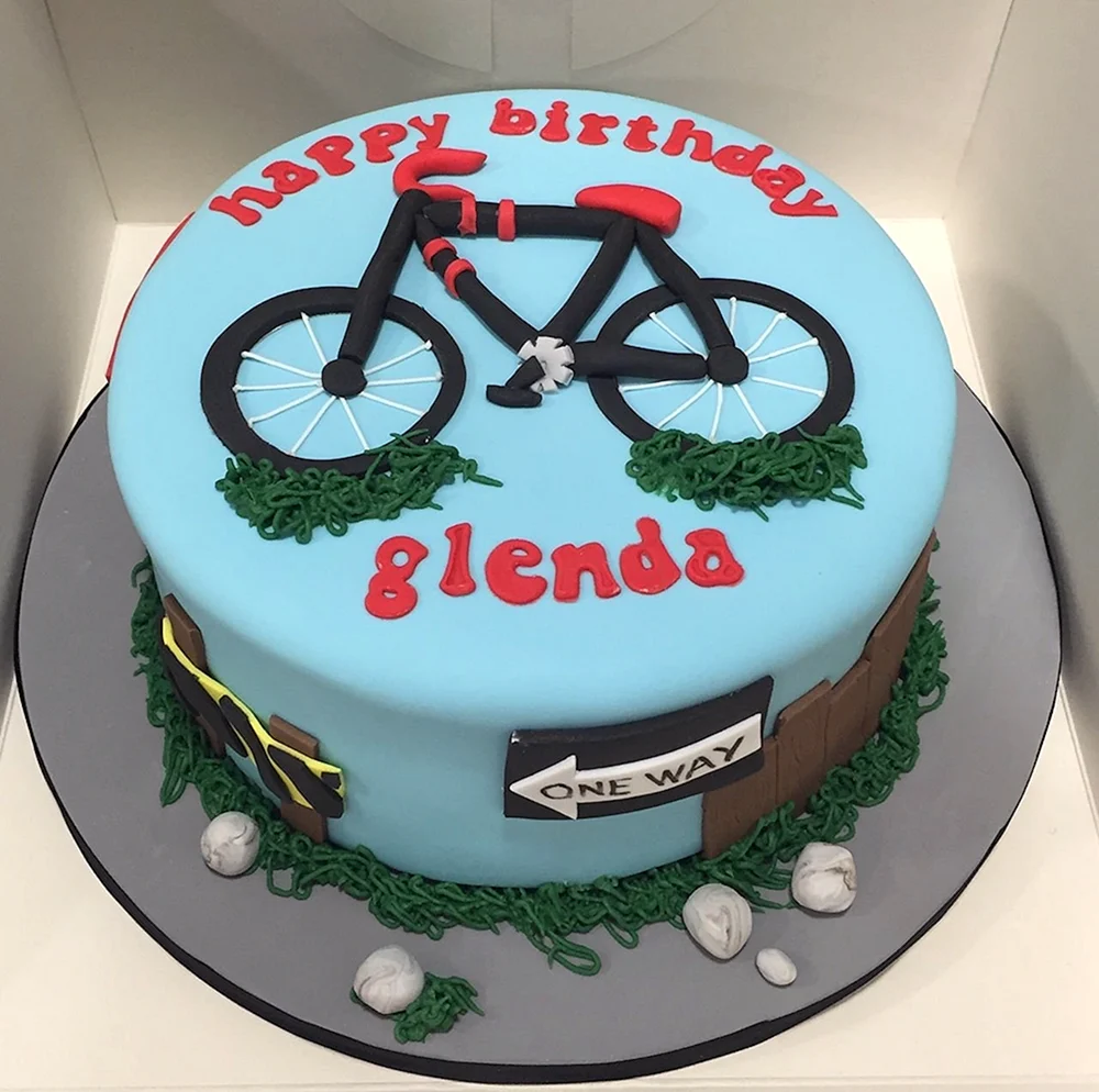 Тортик с велосипедом