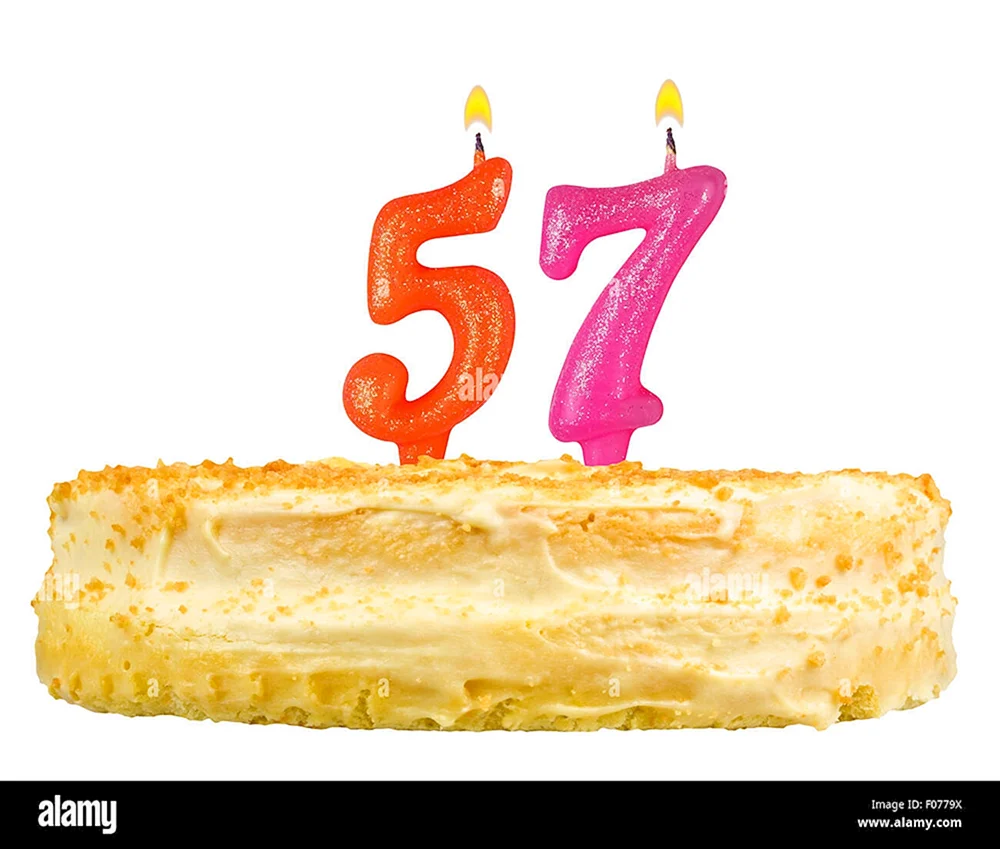 Тортик со свечкой цифрой 5