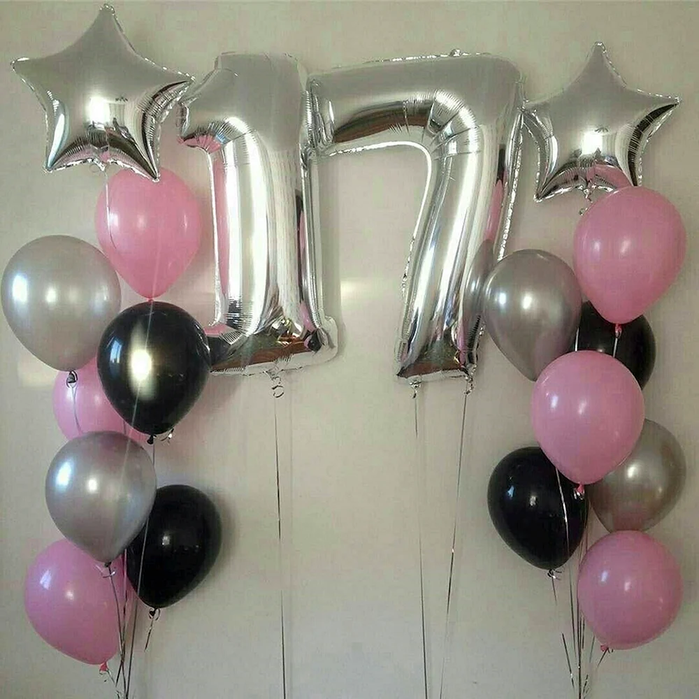 Воздушные шары 17 лет