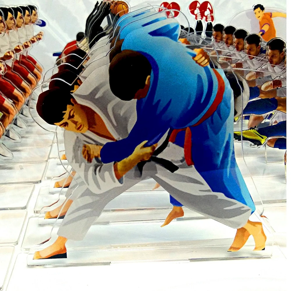 Вышивка на спортивную тематику дзюдо